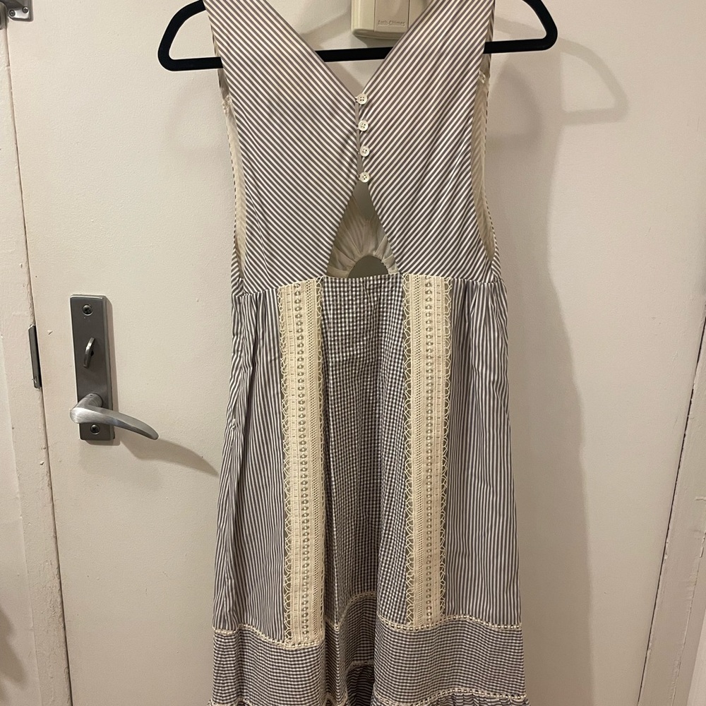 Thakoon Cotton Crochet Inset Dress - Picture 8 of 8